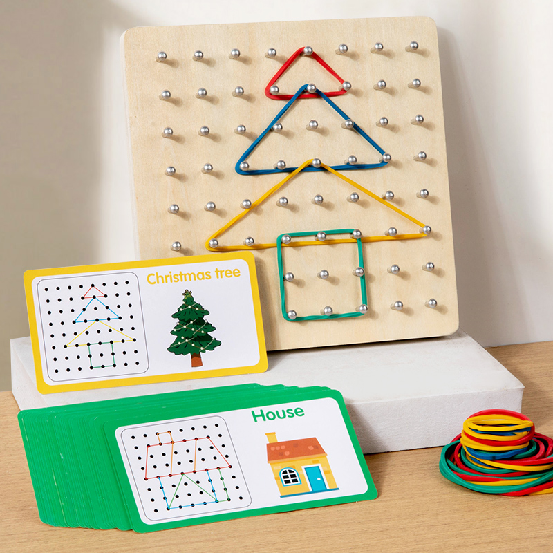 Wooden Geoboard Set image 2